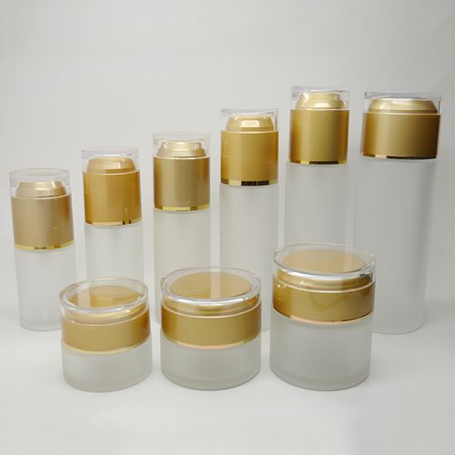 优质化妆品包装磨砂玻璃瓶现货供应60ml 高档乳液瓶膏霜瓶批发